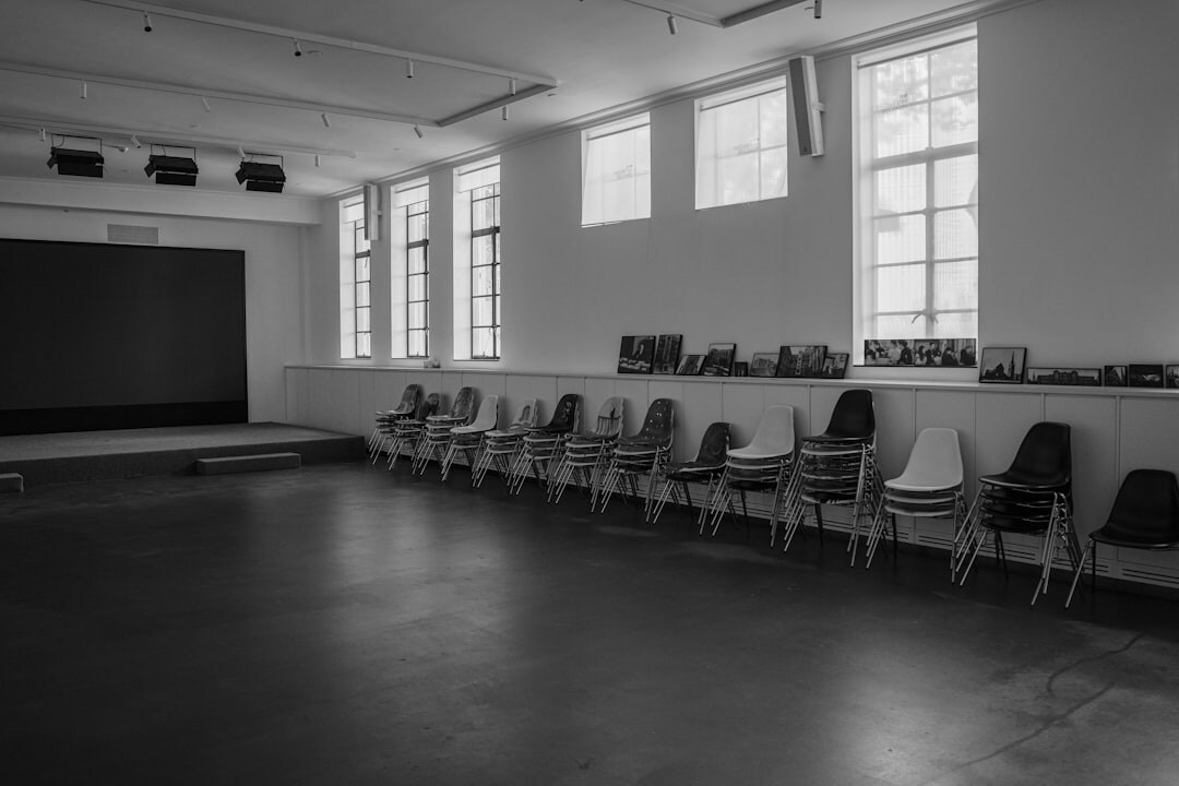 Business conference with large audience in a modern venue